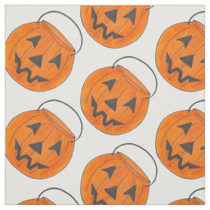 Halloween Oranje Trick or treat Pumpkin Bucket Stof
