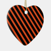Halloween Ornament-Stripes Keramisch Ornament (Rechts)
