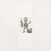 Halloween Orthopedisch Verpleegkundige Skelet Scru Yogamat (Voorkant)