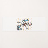 Halloween Orthopedisch Verpleegkundige Skelet Scru Yogamat (Voorkant (horizontaal))