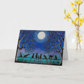 Halloween ou n'importe quel jour Carte de voeux pa (Fleur jaune)