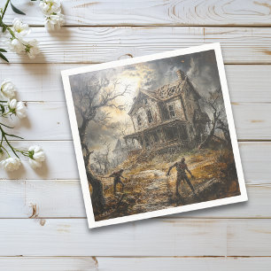 Halloween Oud Huis van de Geesten Zombie Servet