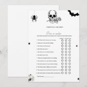 Halloween Over of onder vrijgezellenfeest spel Kaa Aankondiging (Voorkant / Achterkant)