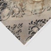 Halloween Owl and Skull  Pattern Tissuepapier (Detail)