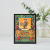  Halloween Owl Briefkaart (Staand voorkant)