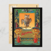  Halloween Owl Briefkaart (Voorkant / Achterkant)