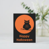 Halloween Owl Briefkaart (Staand voorkant)