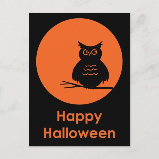 Halloween Owl Briefkaart (Voorkant)