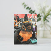 Halloween Owl Briefkaart (Staand voorkant)