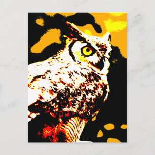 Hallowe'en Owl Briefkaart