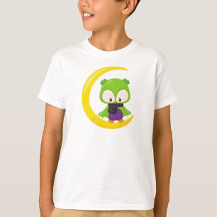 Halloween Owl, Cute Owl, Green Owl, Moon, Scarf T-shirt