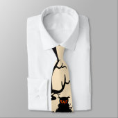 Halloween Owl en Jack O Lantern Stropdas (Gebonden)