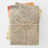 Halloween Owl en Pumpkin Creepy Inpakpapier Vel (In situ)