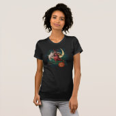  Halloween Owl en Witch T Shirt (Voorkant volledig)