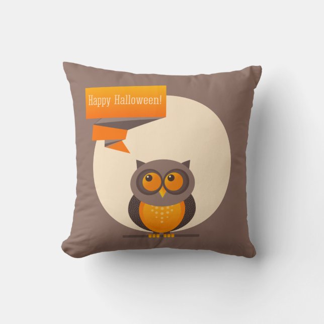  Halloween Owl kussen (Voorkant)