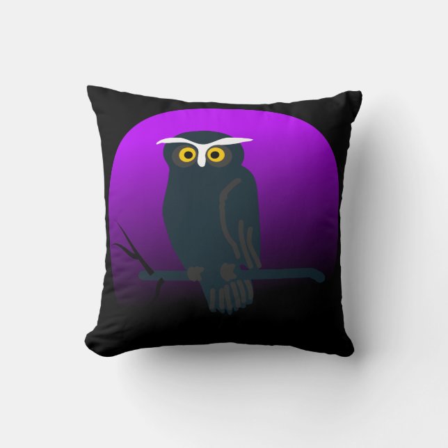  Halloween Owl Kussen (Voorkant)