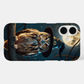 Halloween Owl met heks Pet Case-Mate iPhone Case (Achterkant (horizontaal))