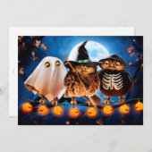 Halloween Owls Kaart (Voorkant / Achterkant)