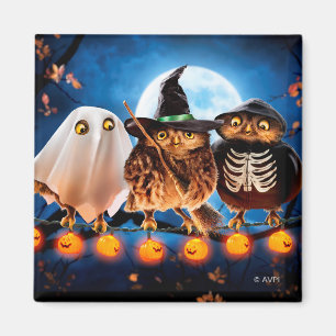 Halloween Owls Magneet
