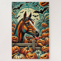Halloween Paard 1000 Stuk Puzzel