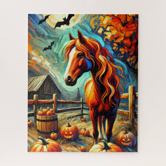 Halloween Paard 500 Stuk Puzzel Legpuzzel (Verticaal)