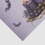 Halloween Paarse Candles Bats Spooky Scary Tissuepapier (Detail)