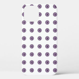 Halloween Paarse Polka Dot Eyes iPhone 12 Pro Hoesje