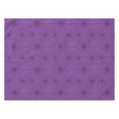 Halloween Paarse spinnen Webs spinnenwebben Tafelkleed (Voorkant (Horizontaal))