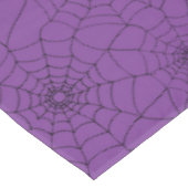 Halloween Paarse spinnen Webs spinnenwebben Tafelkleed (Gekanteld)