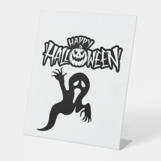 Halloween Panneau Reclamebord Met Voetstuk