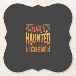 Halloween Papa Behekste Bemanning Kartonnen Onderzetters