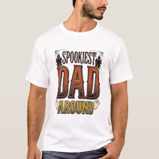 Halloween Papa T-shirt Griezelige Vader Vintage Gr