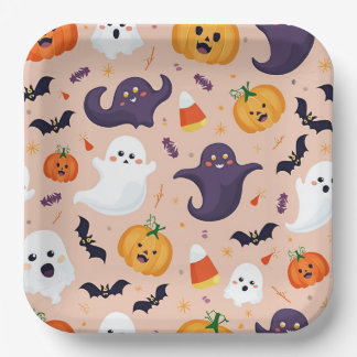 Halloween Paper Borden – Feestelijke feestartikele Papieren Bordje