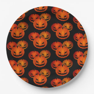 Halloween Paper Borden-Scary pomkins Papieren Bordje