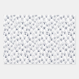 Halloween Paper - ghosts and spider web