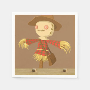 Halloween Paper Napkins, Scarecrow Servet