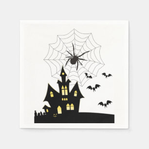 Halloween Paper Napkins, Spider Servet