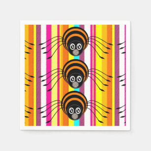 Halloween Paper Napkins, Spider Servet