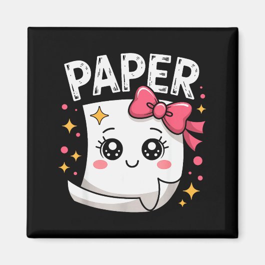 Halloween Paper Scissors Rock Matching Cute Paper  Magneet (Voorkant)