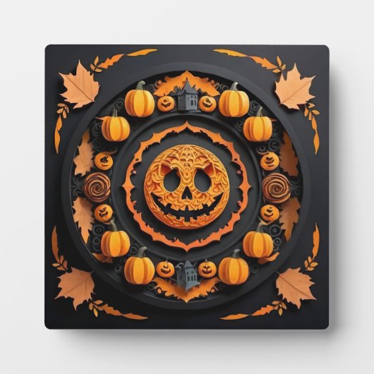 Halloween Papercuat Mandala Fotoplaat (Voorkant)