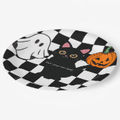  Halloween papieren Borden Bordje (Gekanteld)