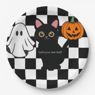 Halloween papieren Borden Bordje