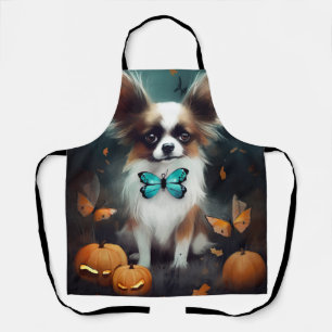 Halloween Papillon met pompoenen eng Schort