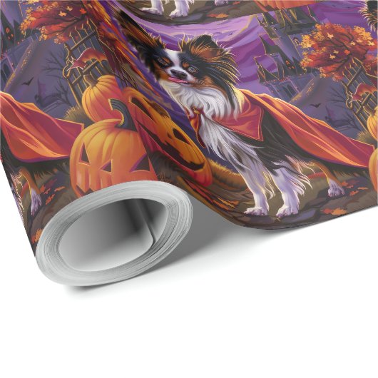 Halloween Papillon Vampire Pumpkins eng Cadeaupapier (Rol Hoek)