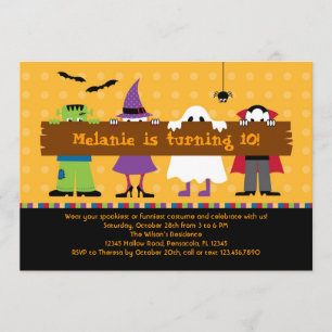 Halloween Parade Kostuum Verjaardag Uitnodiging