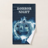 Halloween Parti mal bleu Citrouille Horreur (Serviette à main)
