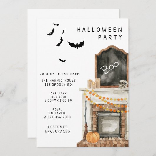 HALLOWEEN PARTIJ, COSTUME PARTIJ, VOLWASSENHALLOEE (Voorkant / Achterkant)