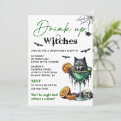 Halloween Partij Drinken Kaart (Staand voorkant)