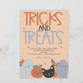 HALLOWEEN PARTIJ INVITE KAART (Voorkant / Achterkant)