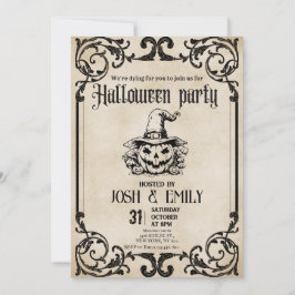Halloween Party Adult Pompoen Kaart